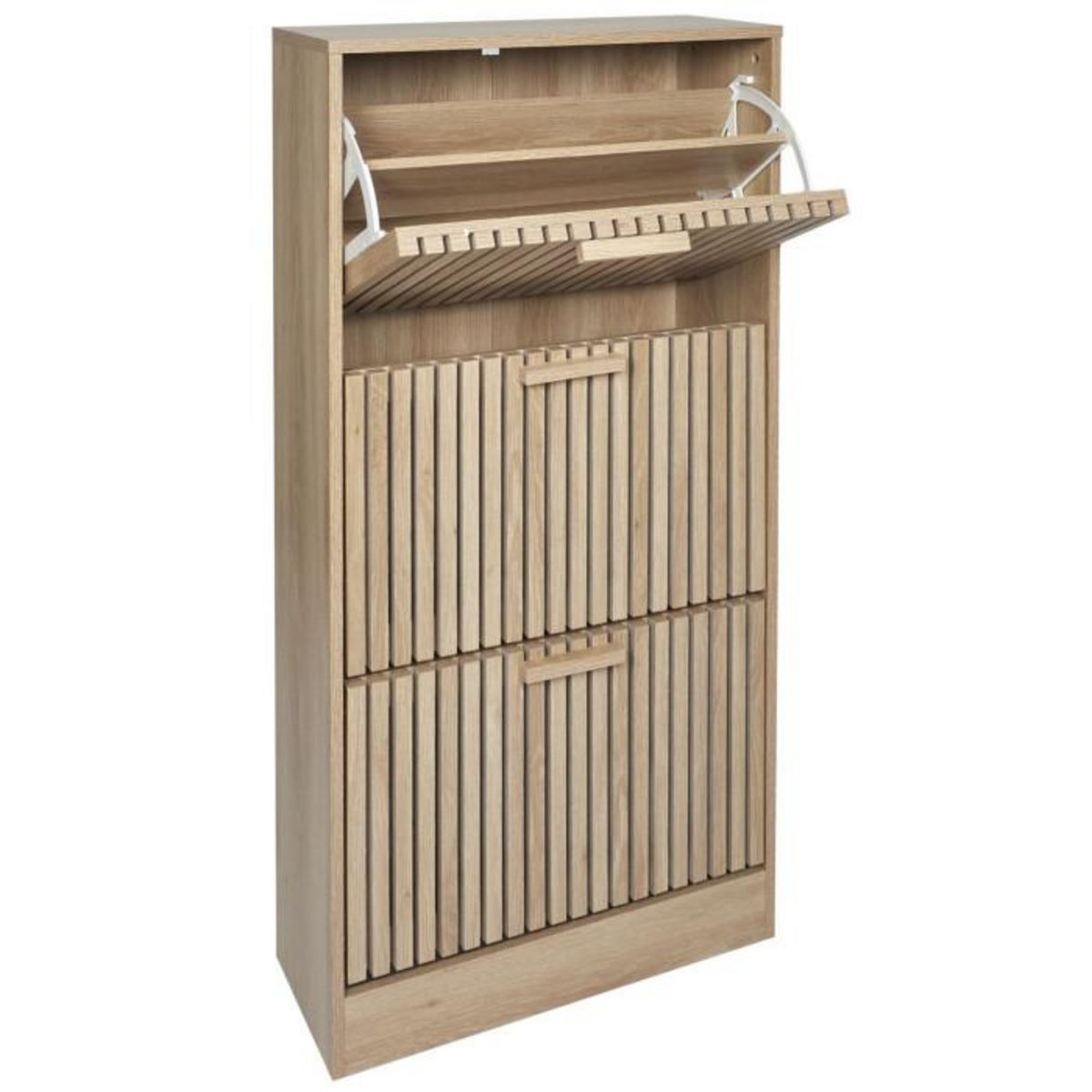 Paris Prix Meuble à Chaussures 3 Portes  Klaus  113cm Marron