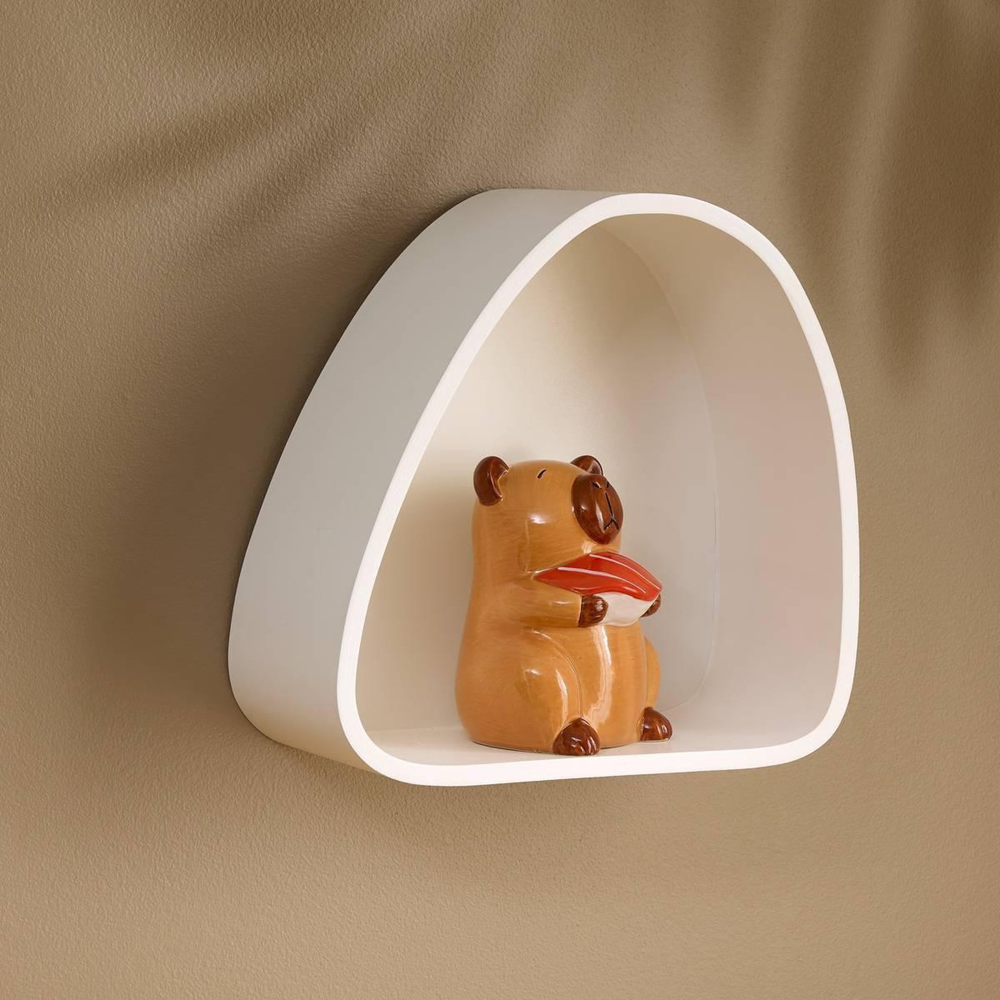 Voir la diapositive 4 : Atmosphera Kids Tirelire Enfant en Dolomite  Capybara  15cm Marron