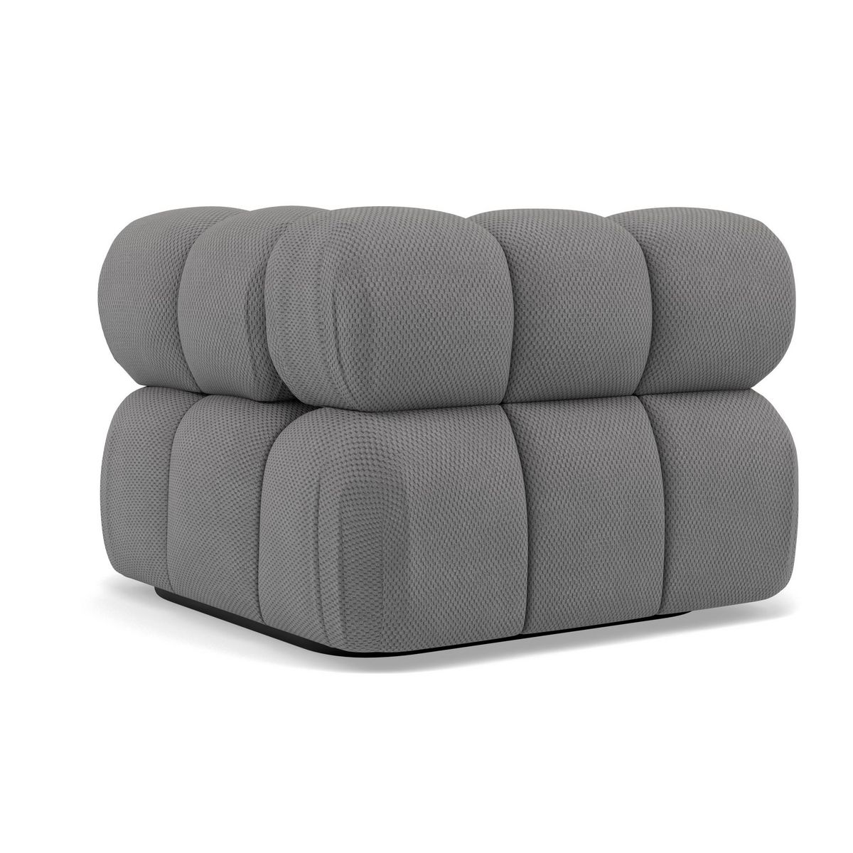 LISA DESIGN Ruby - module d'assise d'angle droit en velours texturé