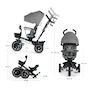 Voir la diapositive 6 : KINDERKRAFT Tricycle Spinstep 5 en 1 avec siège rotatif et protection UPF50+