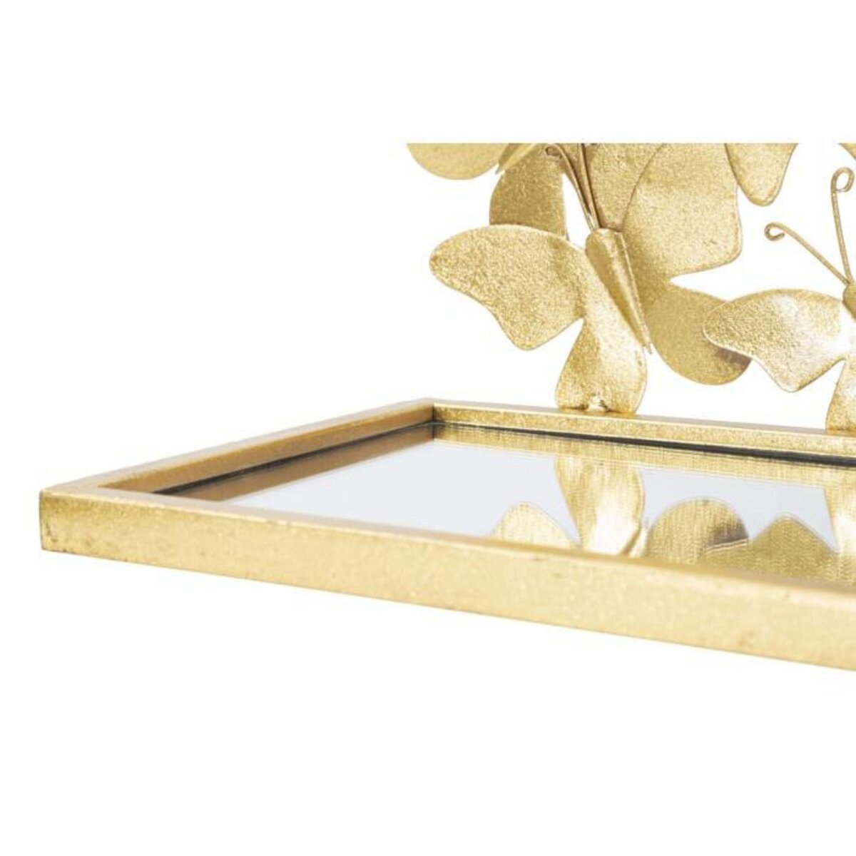 Paris Prix Lot de 2 Étagère Murales Design  Butterfly  43cm Or