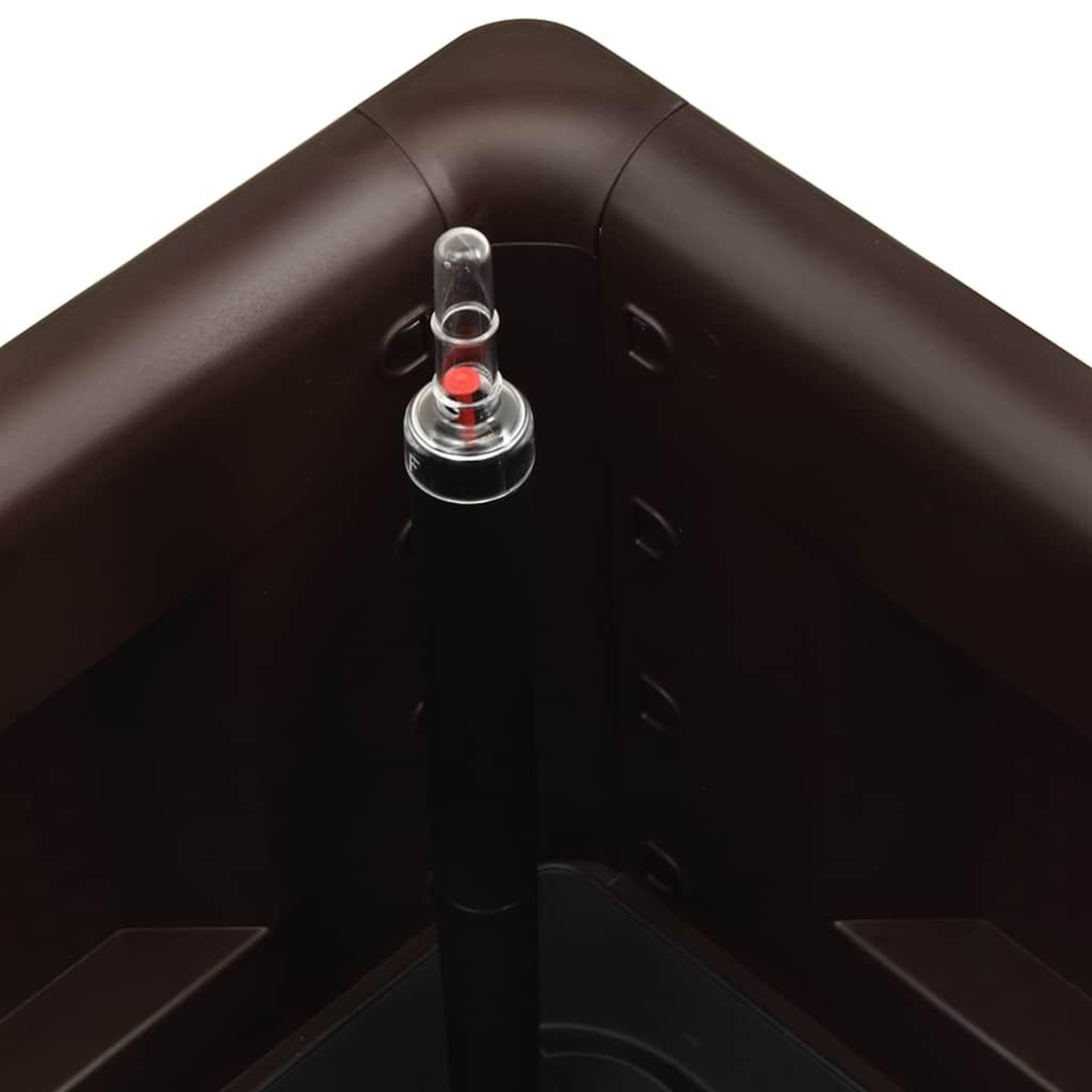 Voir la diapositive 5 : VIDAXL Lit sureleve de jardin avec systeme d'arrosage moka 100x43x33cm