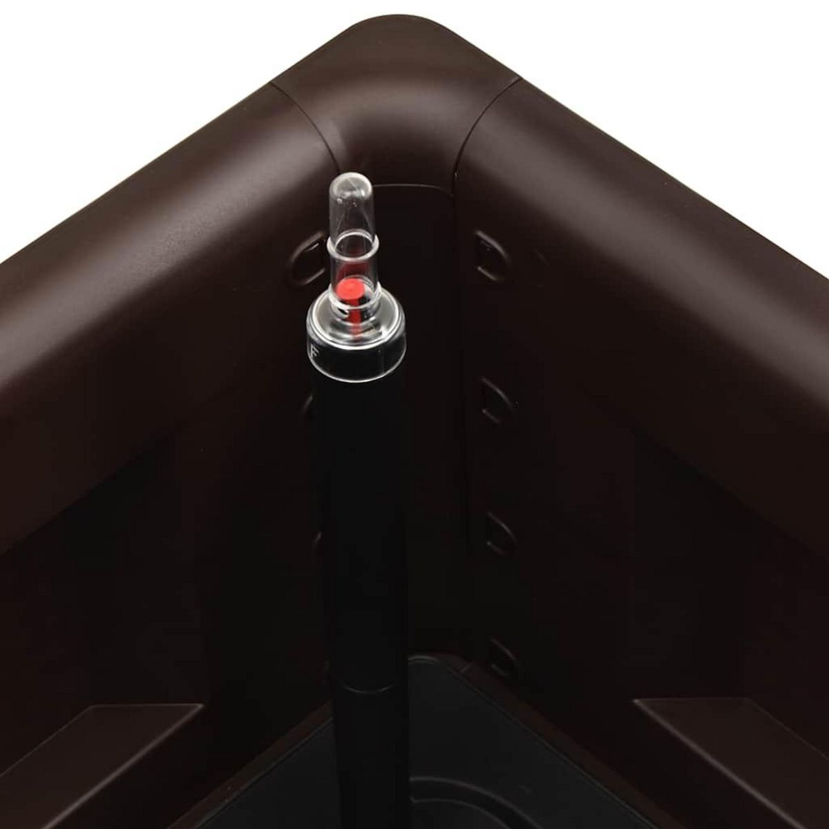 VIDAXL Lit sureleve de jardin avec systeme d'arrosage Moka 100x43x33cm