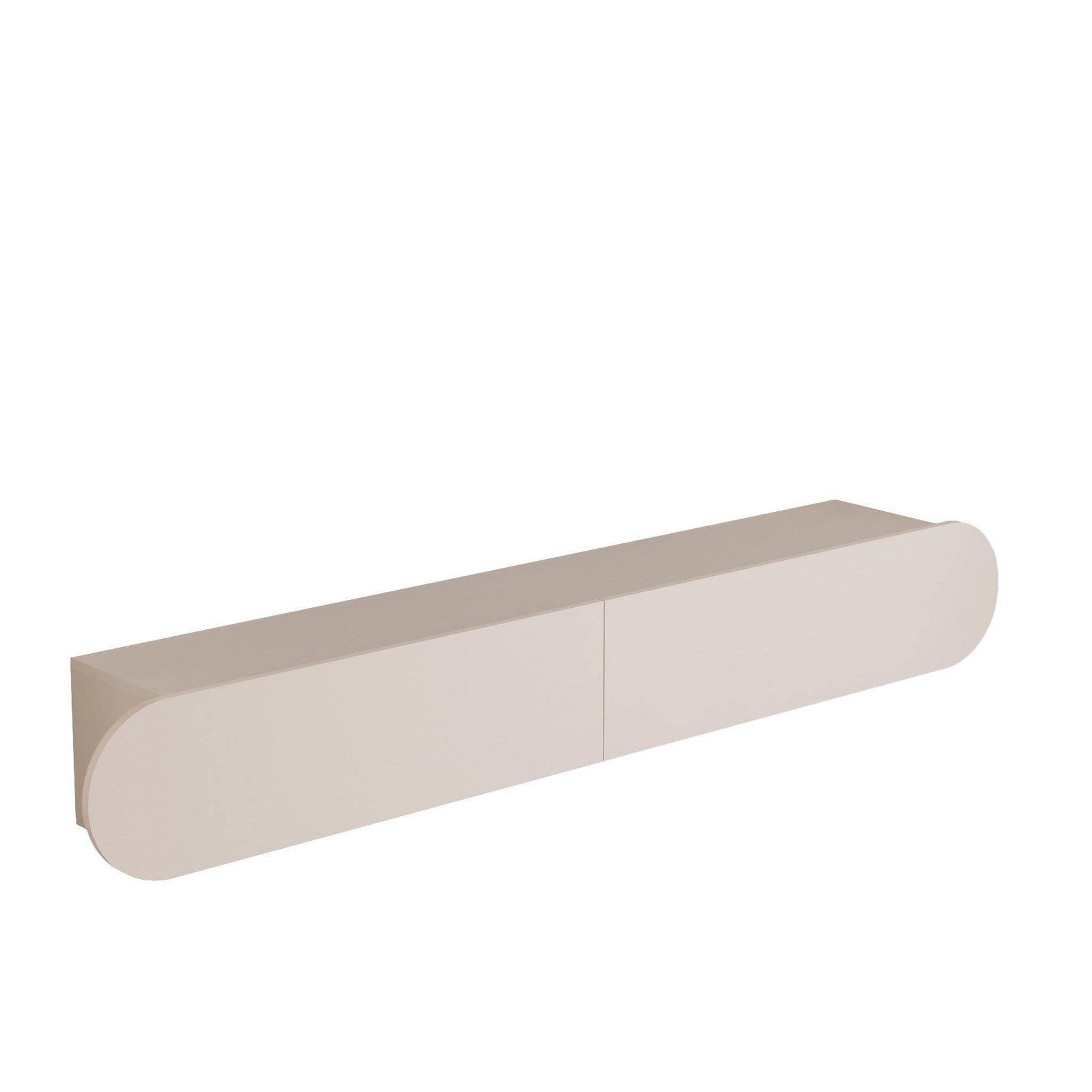 Habitat et Jardin Meuble tv en bois  lum1  - 180 x 31 x 29 cm - crème