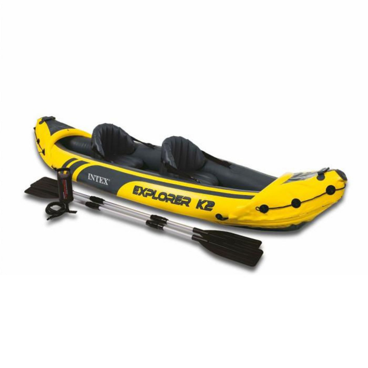INTEX Canoë 2 Places  Explorer K2  312cm Jaune & Bleu