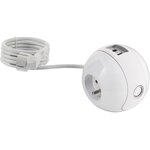 WATT AND CO Multiprise USB Wattball Blanc