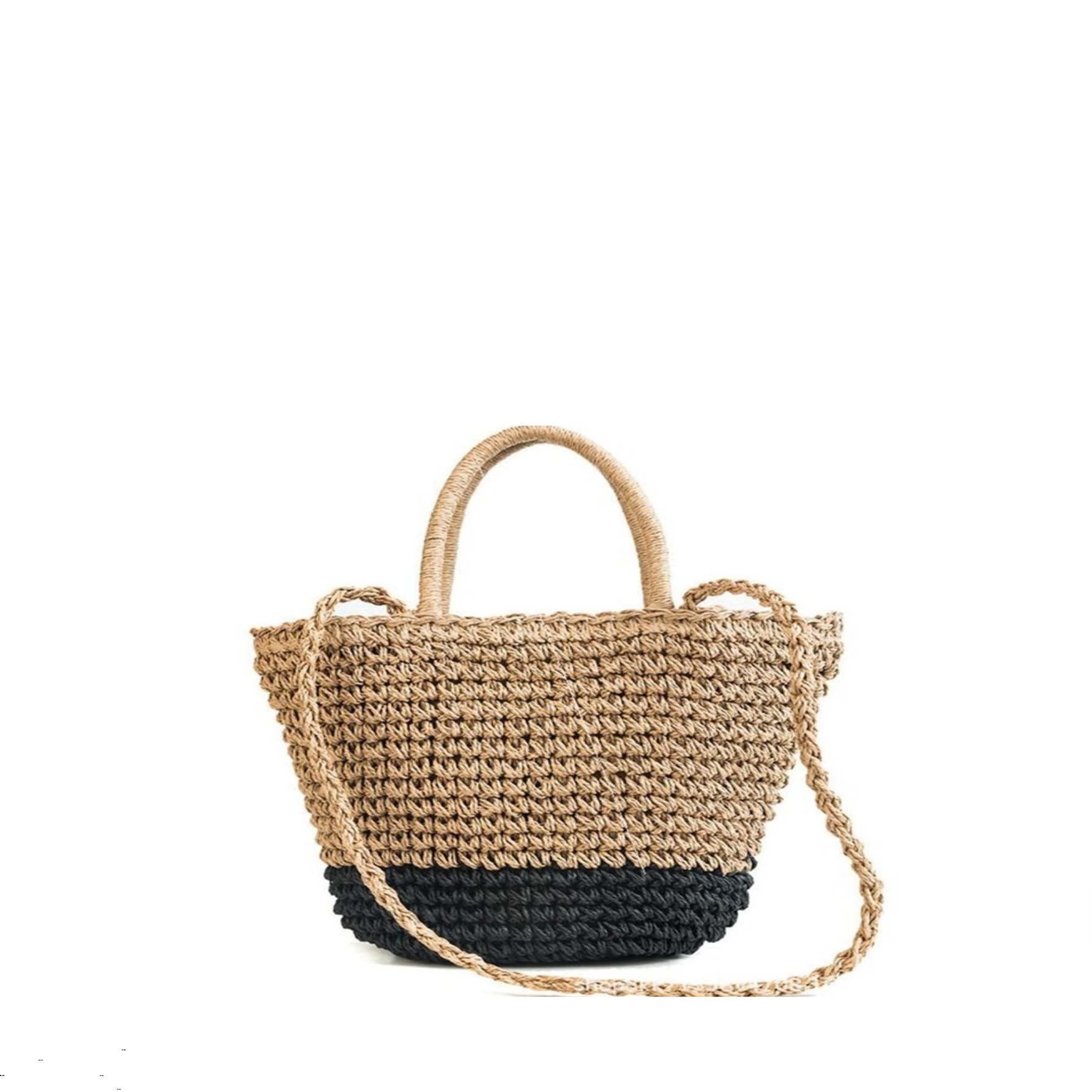 DARI BALI DARI BALI - Sac en paille PERPIGNAN 32 cm