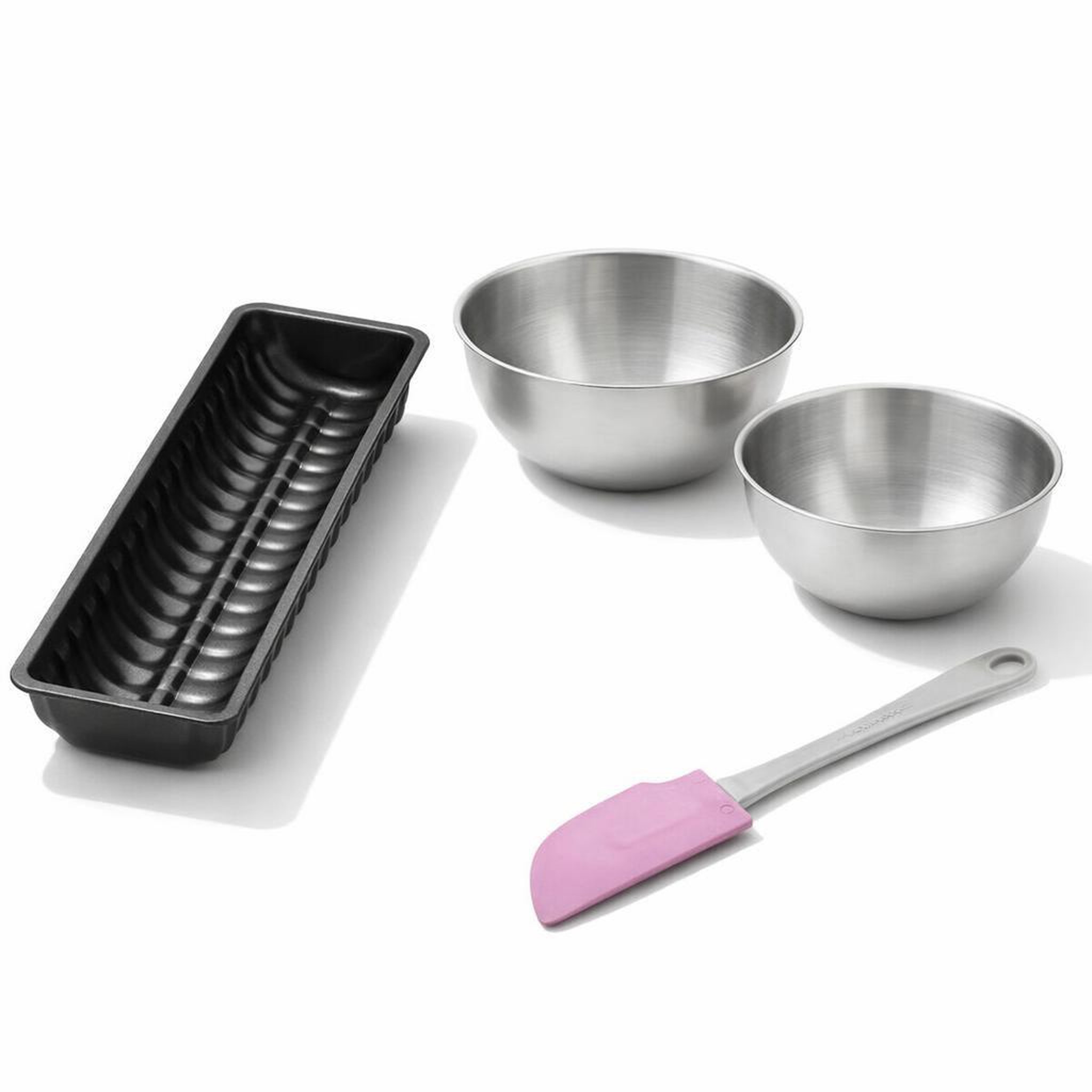 ZENKER Set de 4 ustensiles de pâtisserie moule à gâteaux 2 bols et spatule pâtisserie black mettallic black mettallic zenker  black mettallic