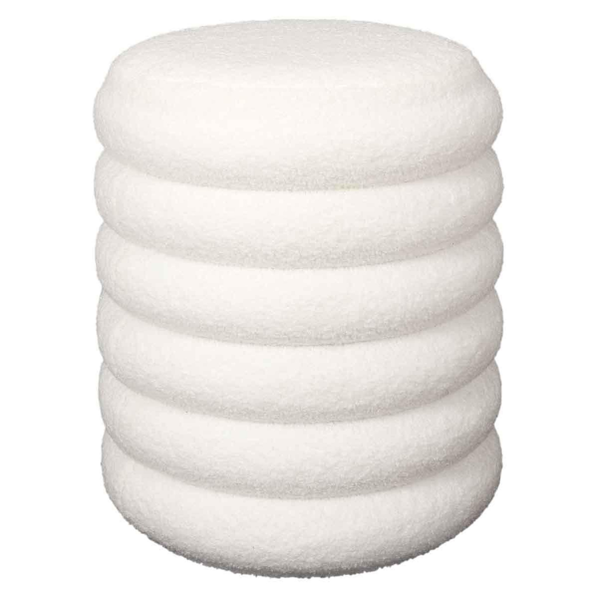 The Home Deco Factory Pouf & coffre de rangement  freya  43cm blanc