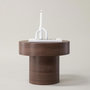 Voir la diapositive 2 : Paris Prix Table d'Appoint Design  Malung  50cm Marron