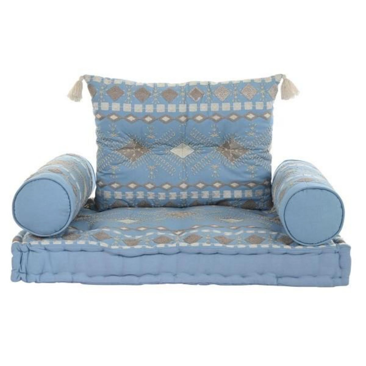 MARKET24 Chaise de jardin DKD Home Decor Bleu 90 x 50 x 55 cm