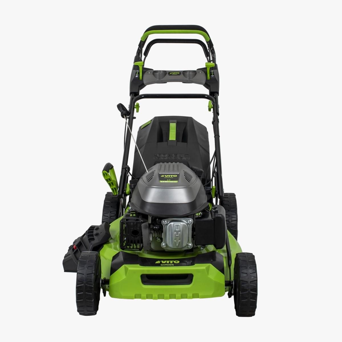 VITO Garden Tondeuse à gazon Autotractée 6,5 CV Pelouses 2000m2 Mulching Bac 65L VITO