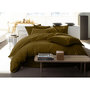 Voir la diapositive 2 : BATON ROUGE Drap plat 240x300cm 100%percale coton lavé 80fils camel