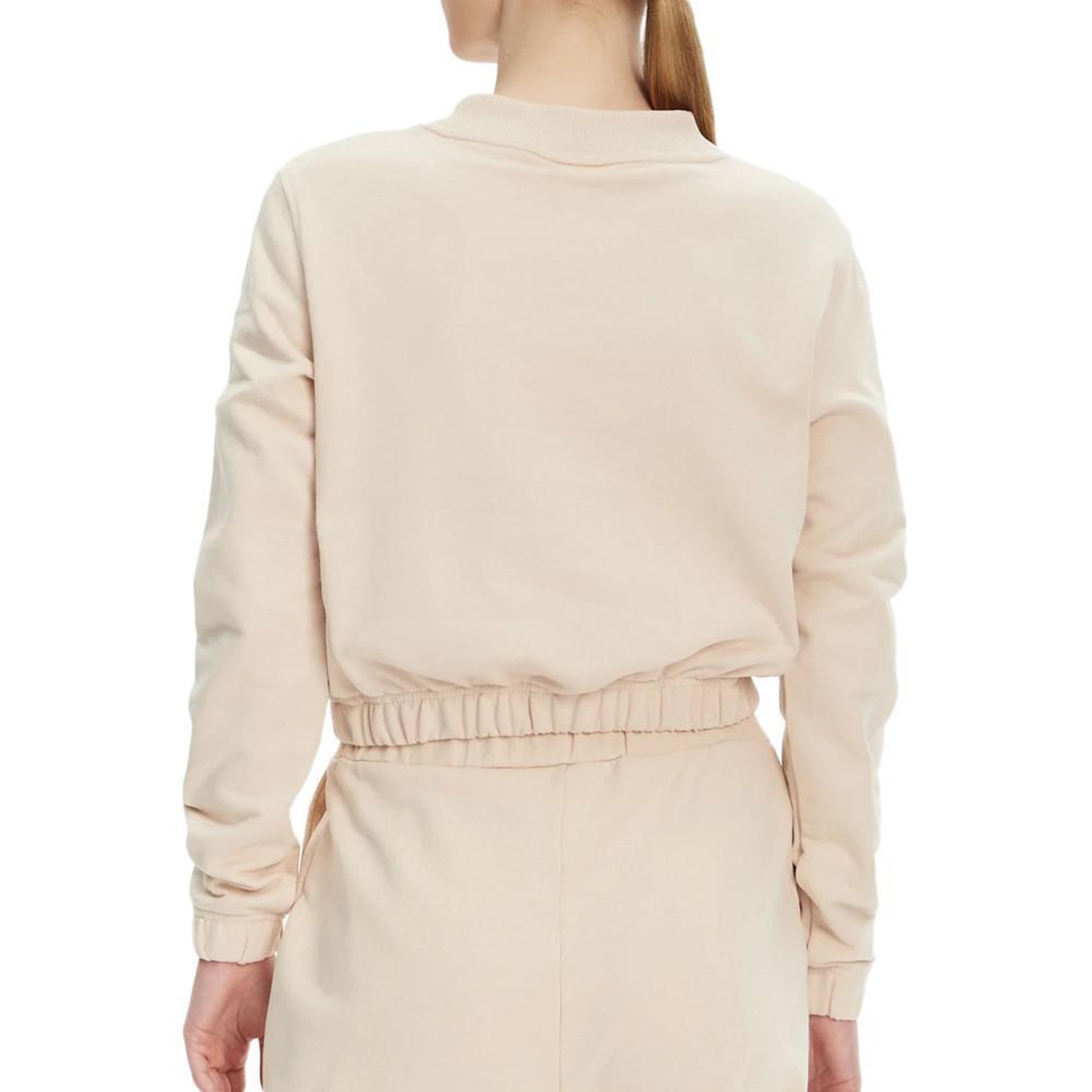 Voir la diapositive 2 : CALVIN KLEIN JEANS Sweat Beige Femme Calvin Klein Jeans Applique
