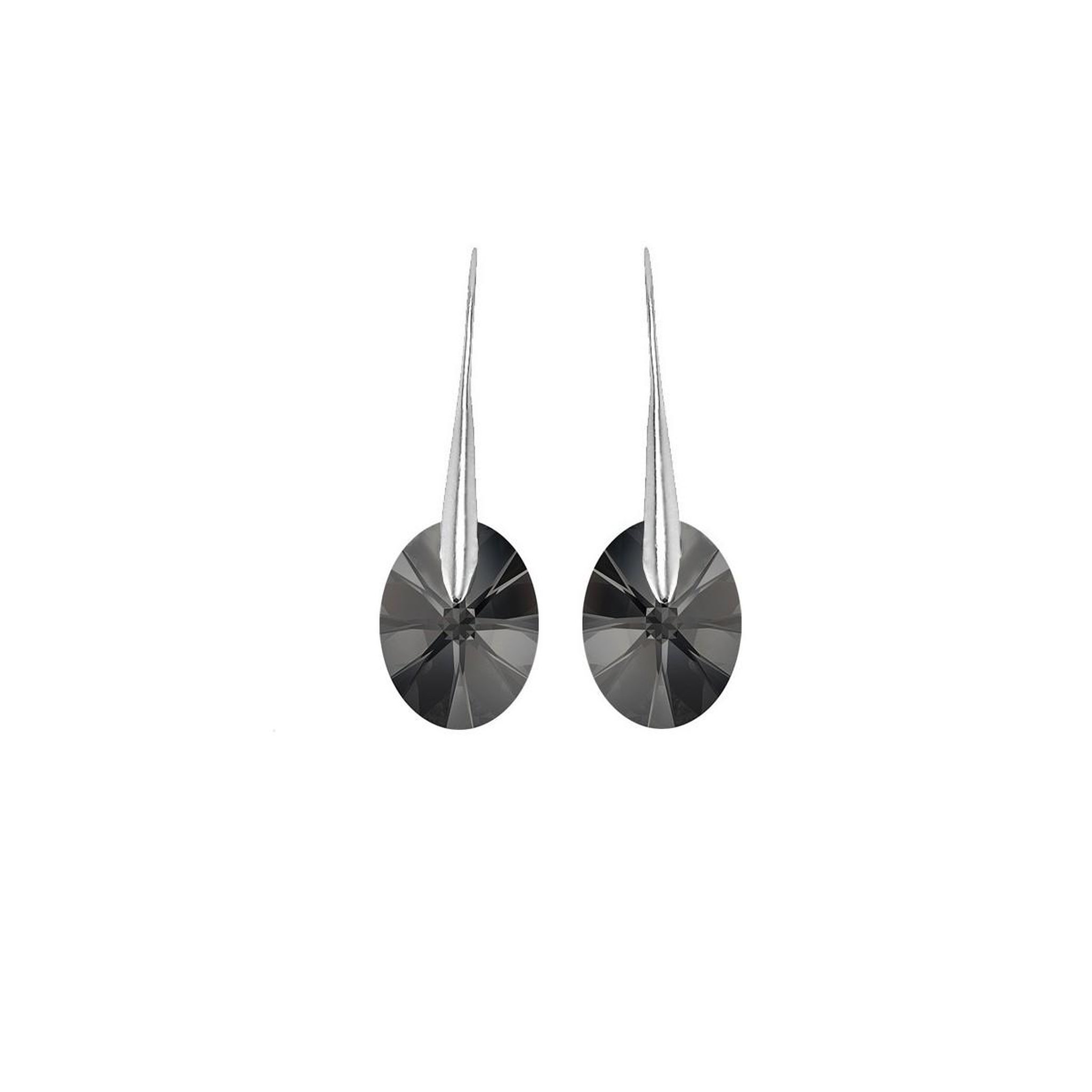 SC CRYSTAL Boucles d'oreilles SC Crystal ornées de Cristaux scintillants