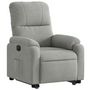 Voir la diapositive 4 : VIDAXL Fauteuil inclinable electrique gris clair tissu microfibre