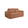 Voir la diapositive 1 : BEST MOBILIER Mahina - canapé droit 2 places - en tissu bouclette