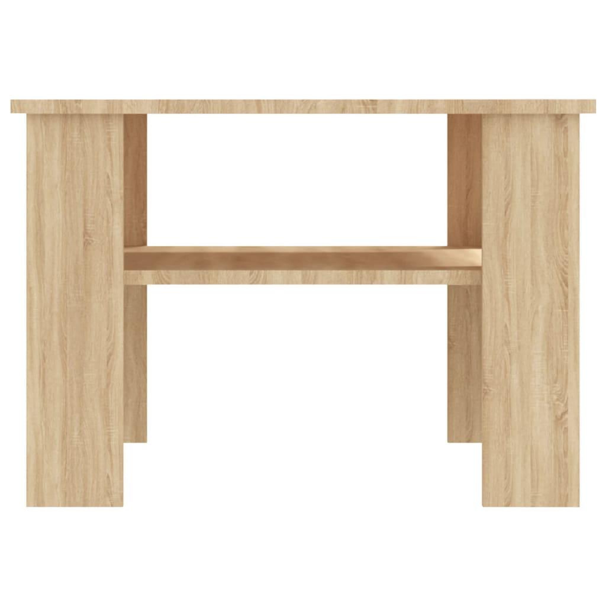 Voir la diapositive 4 : VIDAXL Table basse Chene sonoma 60x60x42 cm Bois d'ingenierie