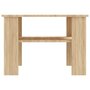 Voir la diapositive 4 : VIDAXL Table basse Chene sonoma 60x60x42 cm Bois d'ingenierie