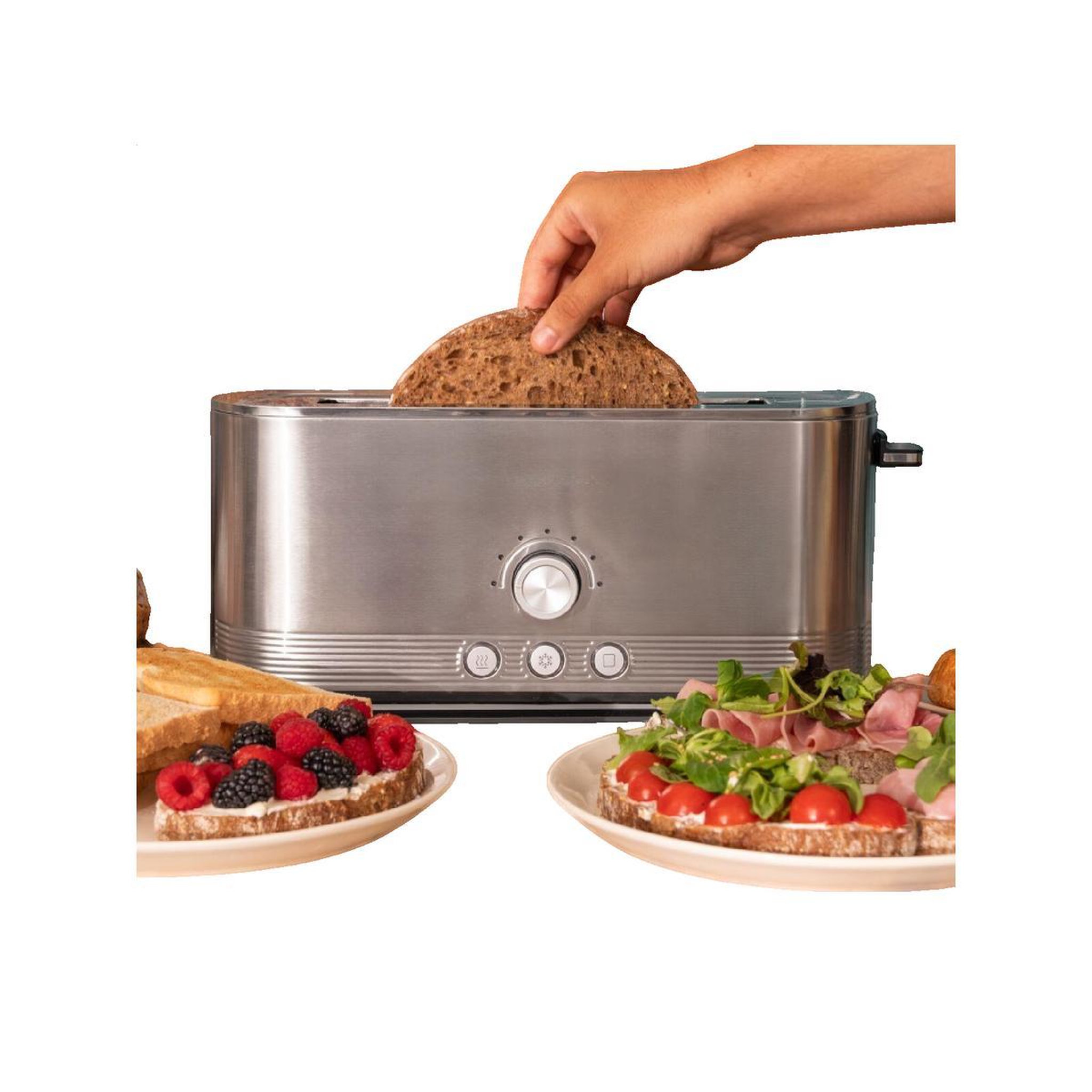 Voir la diapositive 2 : CECOTEC Grille-pain Cecotec Shine&Toast Extra acier inoxydable