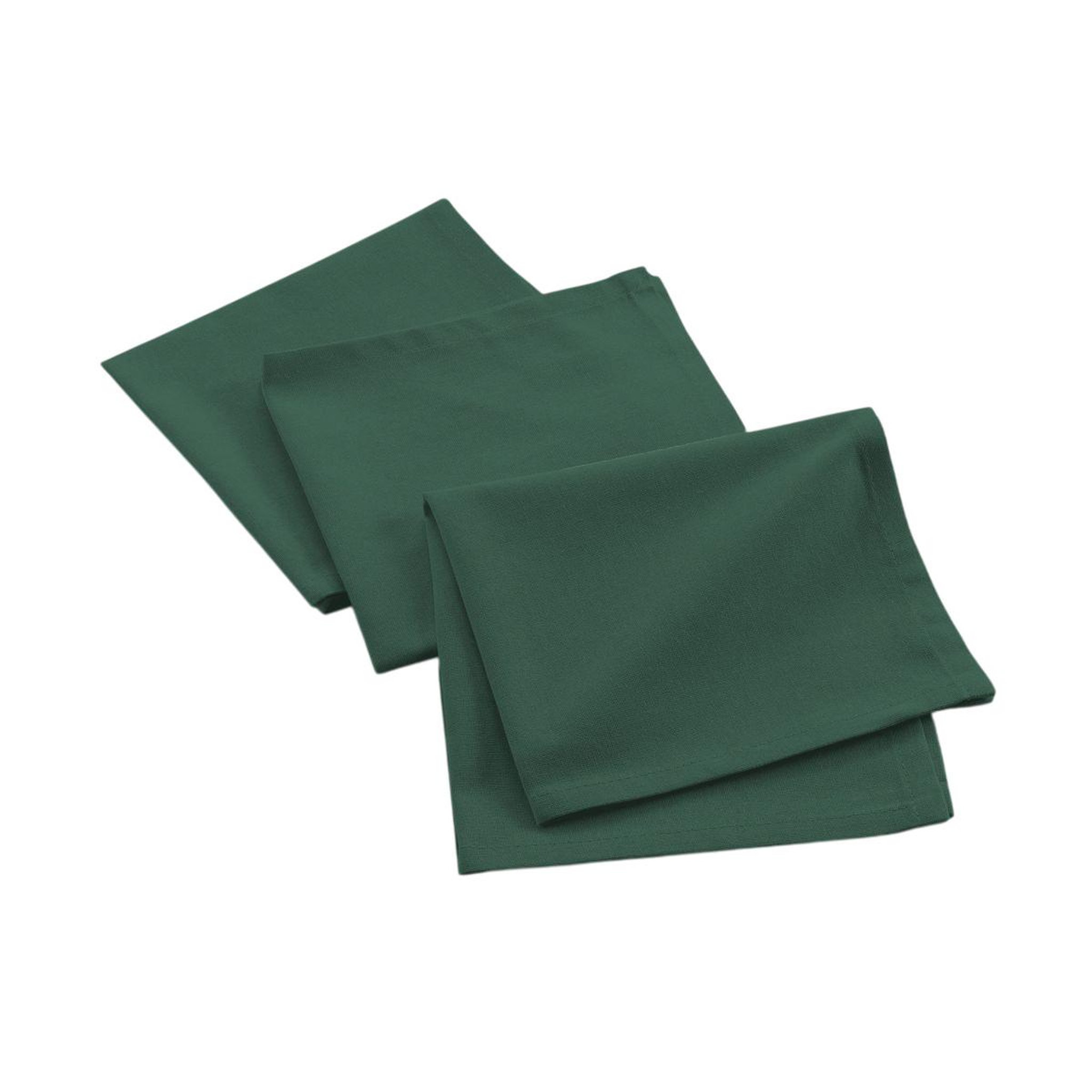 Douceur d'Intérieur Lot de 3 serviettes de table  mistral  40x40cm vert cèdre