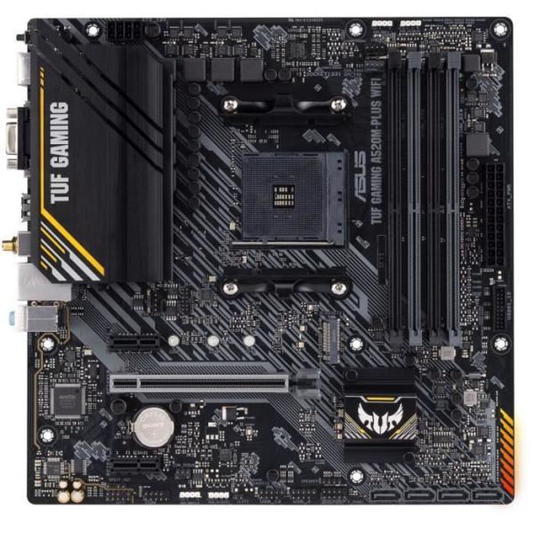 Voir la diapositive 2 : ASUS Carte mere - ASUS - TUF GAMING A520M-PLUS WIFI - AMD A520 - Emplacement AM4 micro ATX