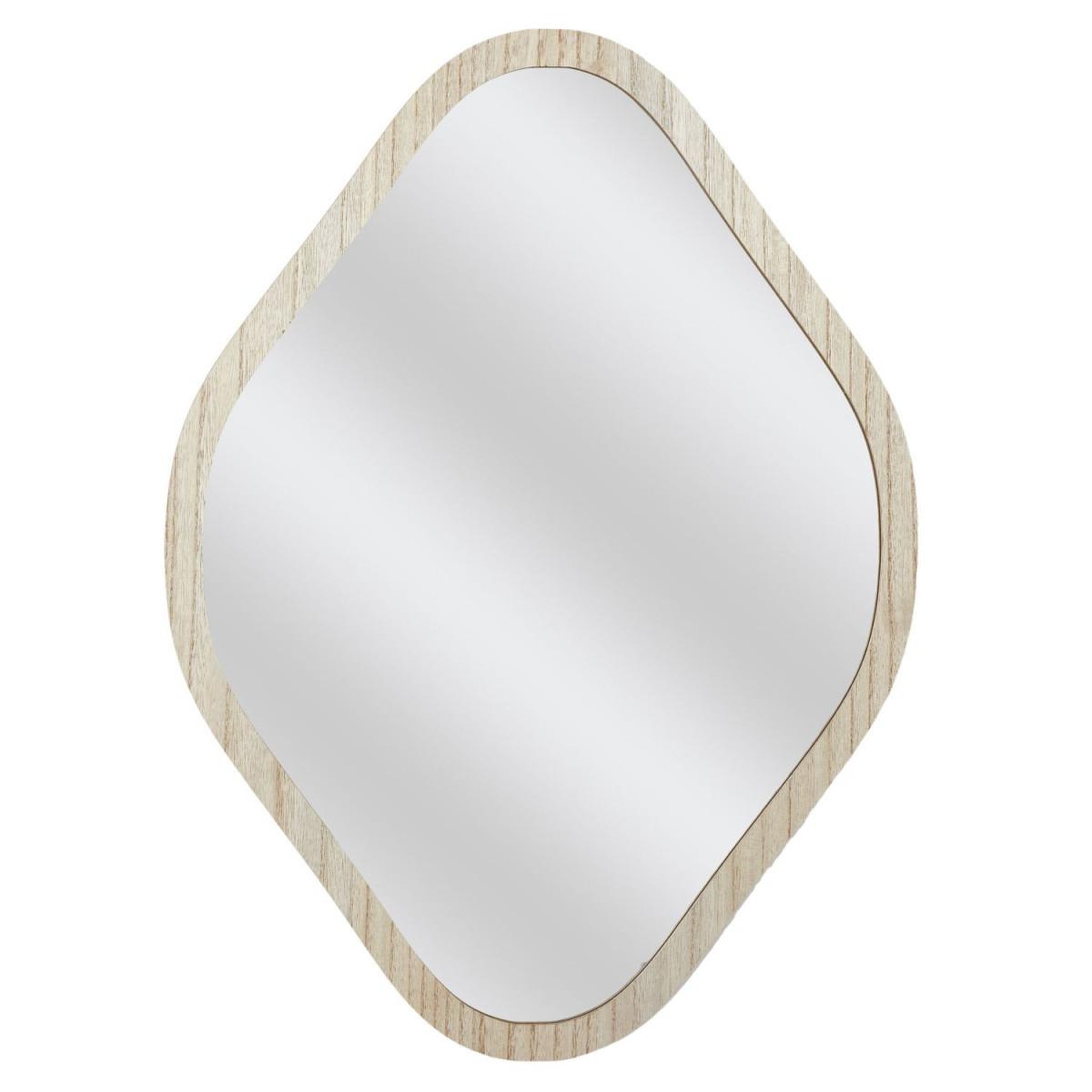 The Home Deco Factory Miroir Déco Losange  Elio  60cm Naturel