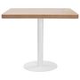 Voir la diapositive 2 : VIDAXL Table de bistro Marron clair 80x80 cm MDF