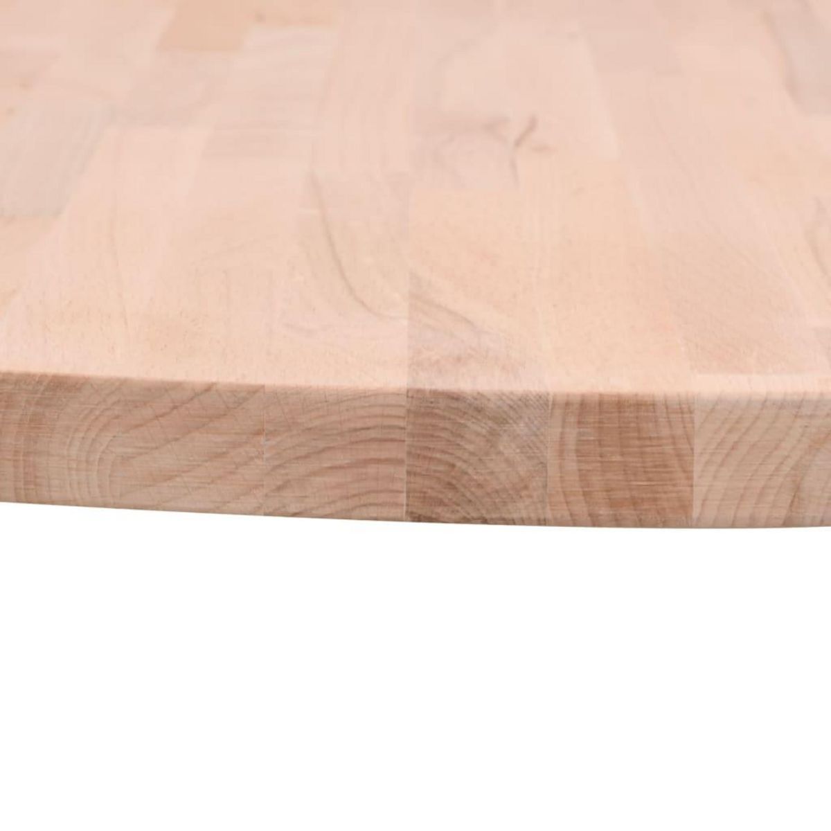 VIDAXL Dessus de table Ø90x1,5 cm rond bois massif de hetre