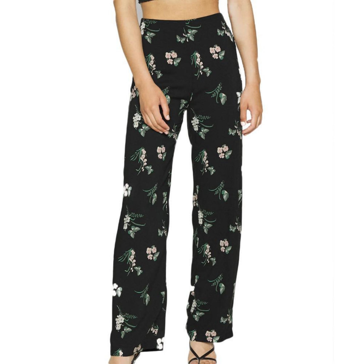 Vero Moda Pantalon  à Motifs Femme Vero Moda Curve Easy Hw Wide