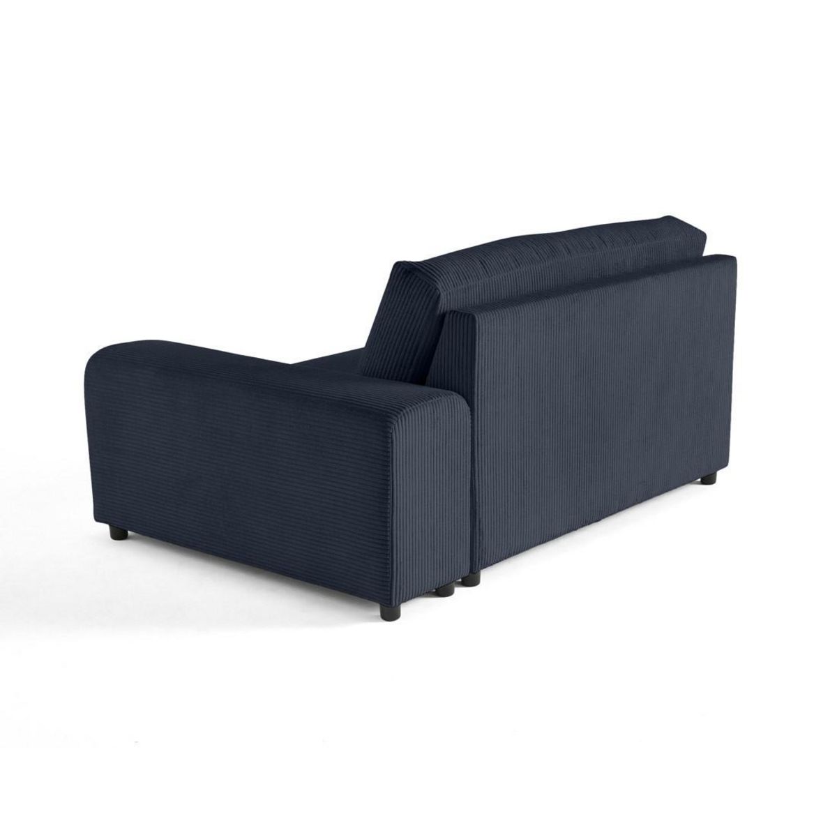 LISA DESIGN Garance - module d'assise 2 places avec accoudoir droit - en velours côtelé