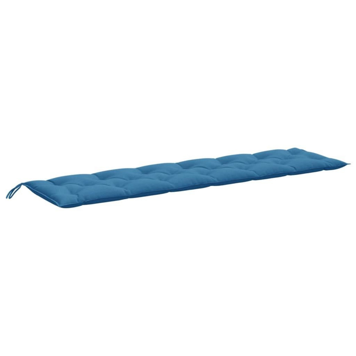 VIDAXL Coussins de banc de jardin lot de 2 bleu melange tissu
