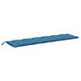 Voir la diapositive 5 : VIDAXL Coussins de banc de jardin lot de 2 bleu melange tissu