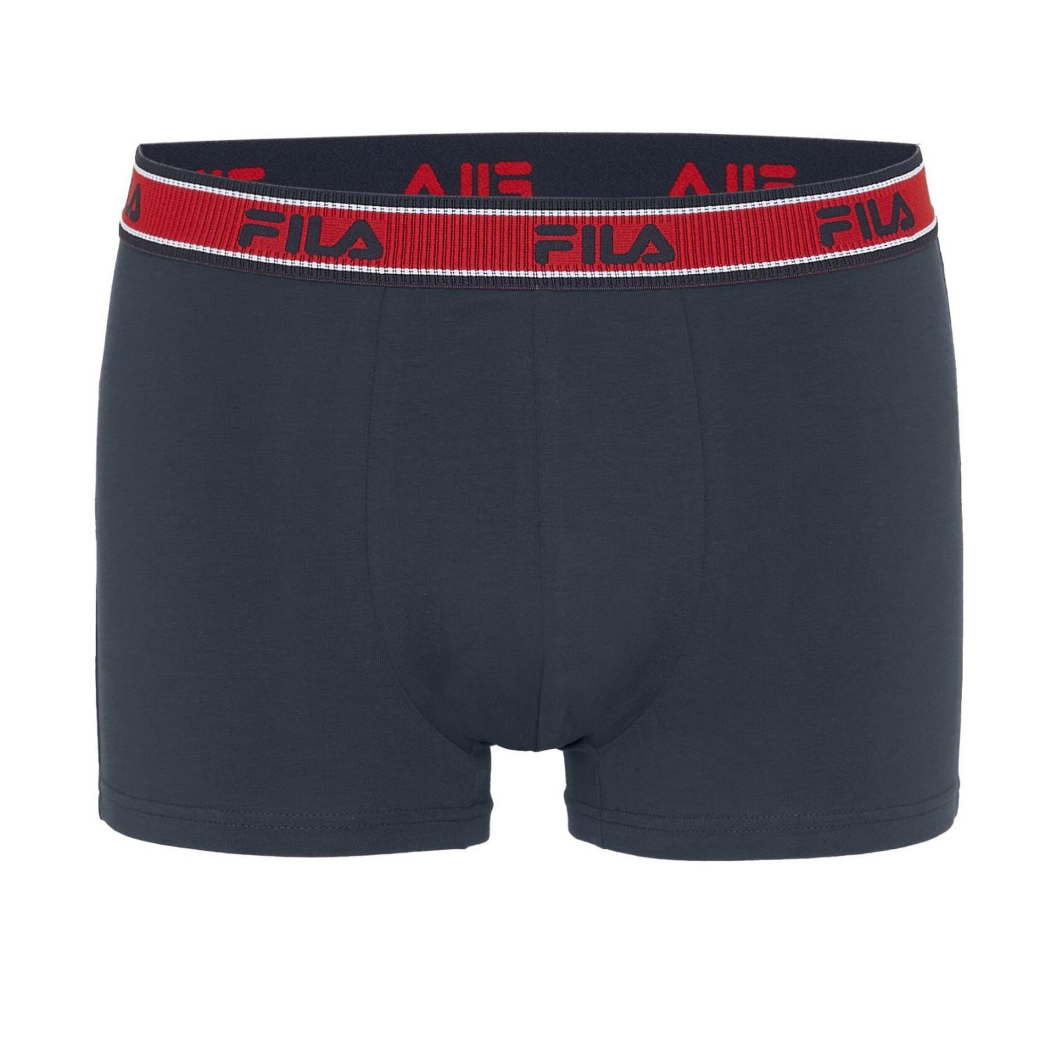Voir la diapositive 3 : FILA Lot de 3 boxers homme en coton ceinture bicolore FU5333