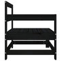 Voir la diapositive 5 : VIDAXL Canapes d'angle de jardin 2 pcs noir bois de pin massif