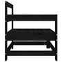 Voir la diapositive 5 : VIDAXL Canapes d'angle de jardin 2 pcs noir bois de pin massif