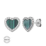 CLIO BLUE Boucles D'oreilles Cœur  Clio Blue Angel. Coloris disponibles : Vert