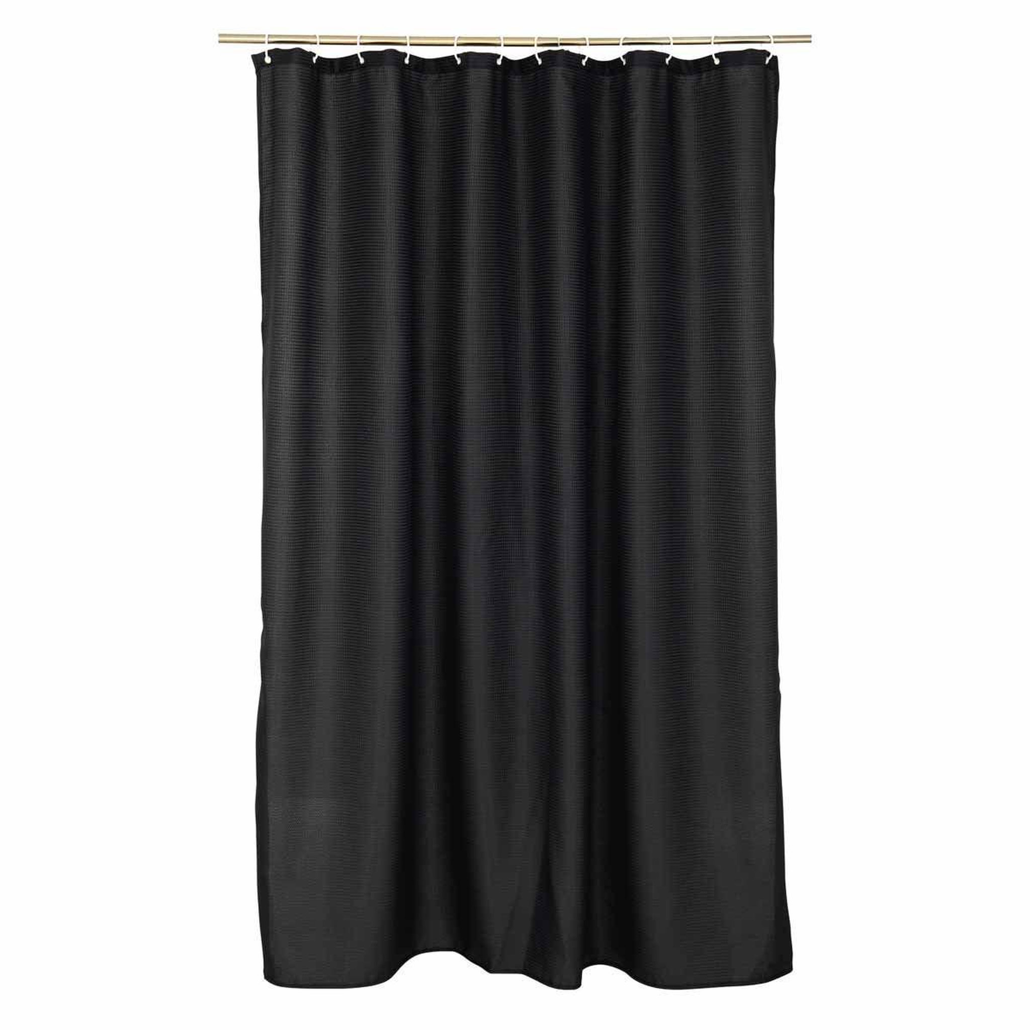 Voir la diapositive 3 : Douceur d'Intérieur Rideau de douche  quartz  180x200cm noir