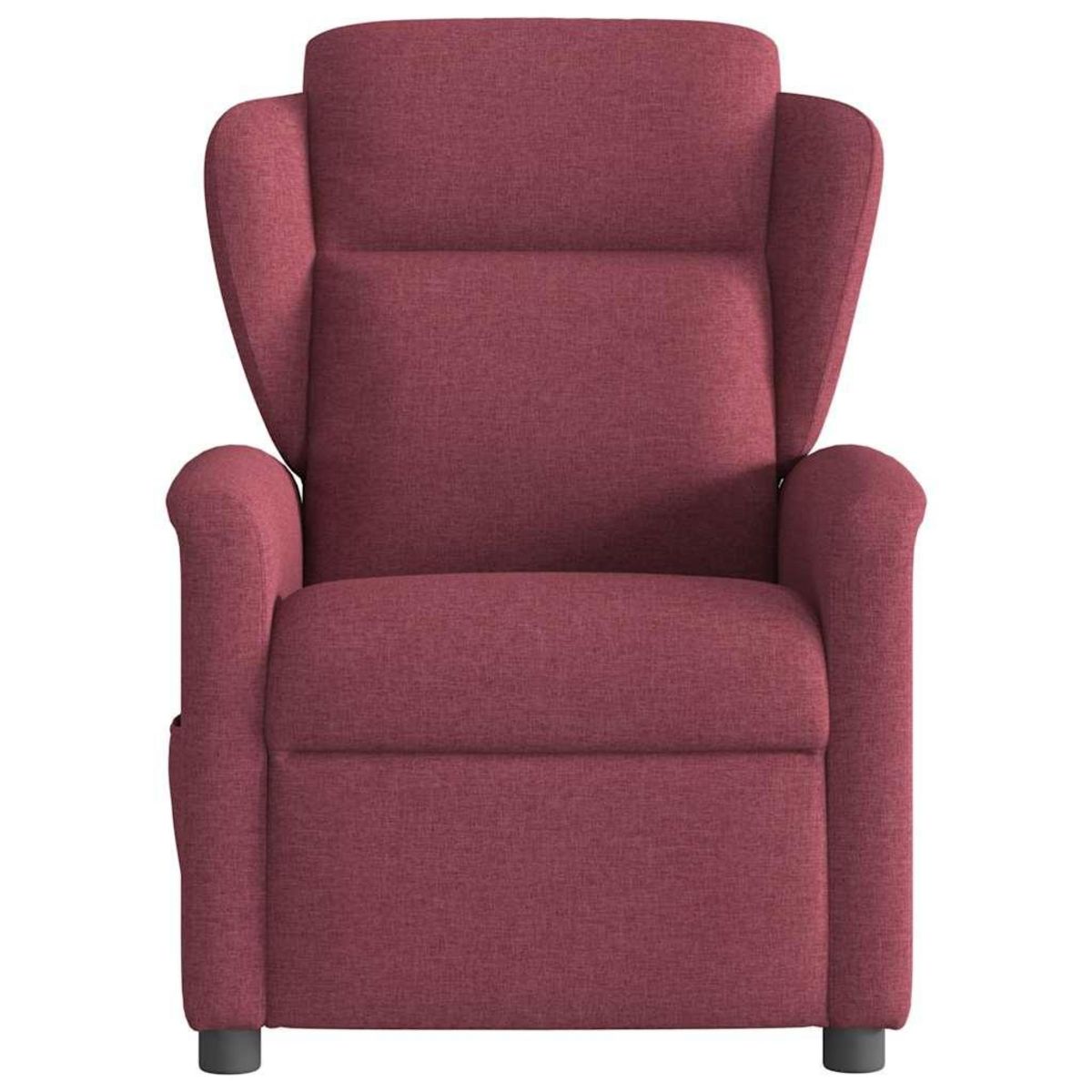VIDAXL Fauteuil de massage inclinable Rouge bordeaux Tissu