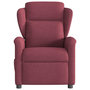 Voir la diapositive 3 : VIDAXL Fauteuil de massage inclinable Rouge bordeaux Tissu