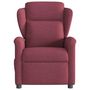 Voir la diapositive 3 : VIDAXL Fauteuil de massage inclinable Rouge bordeaux Tissu