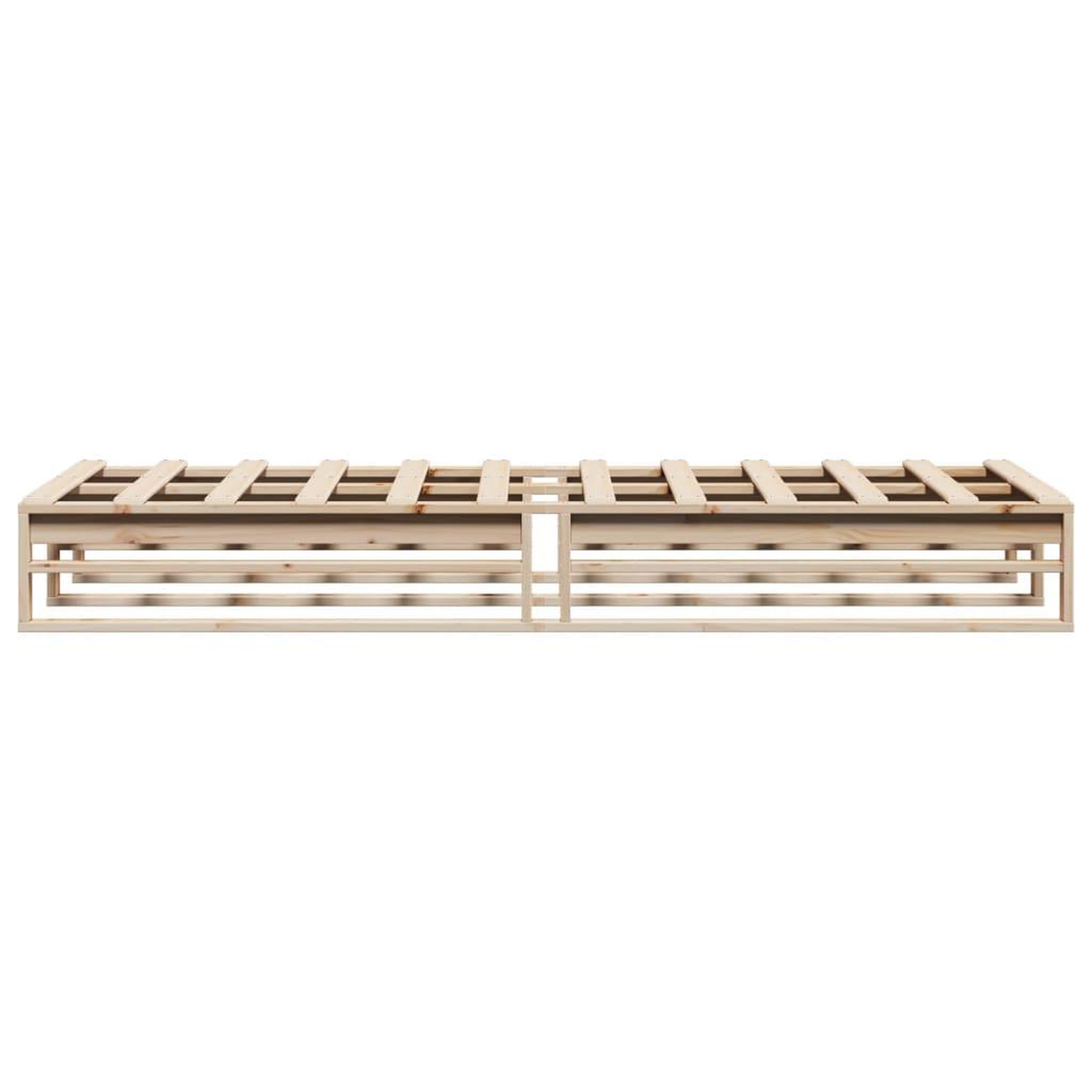 Voir la diapositive 5 : VIDAXL Cadre de lit sans matelas 90x200 cm bois de pin massif