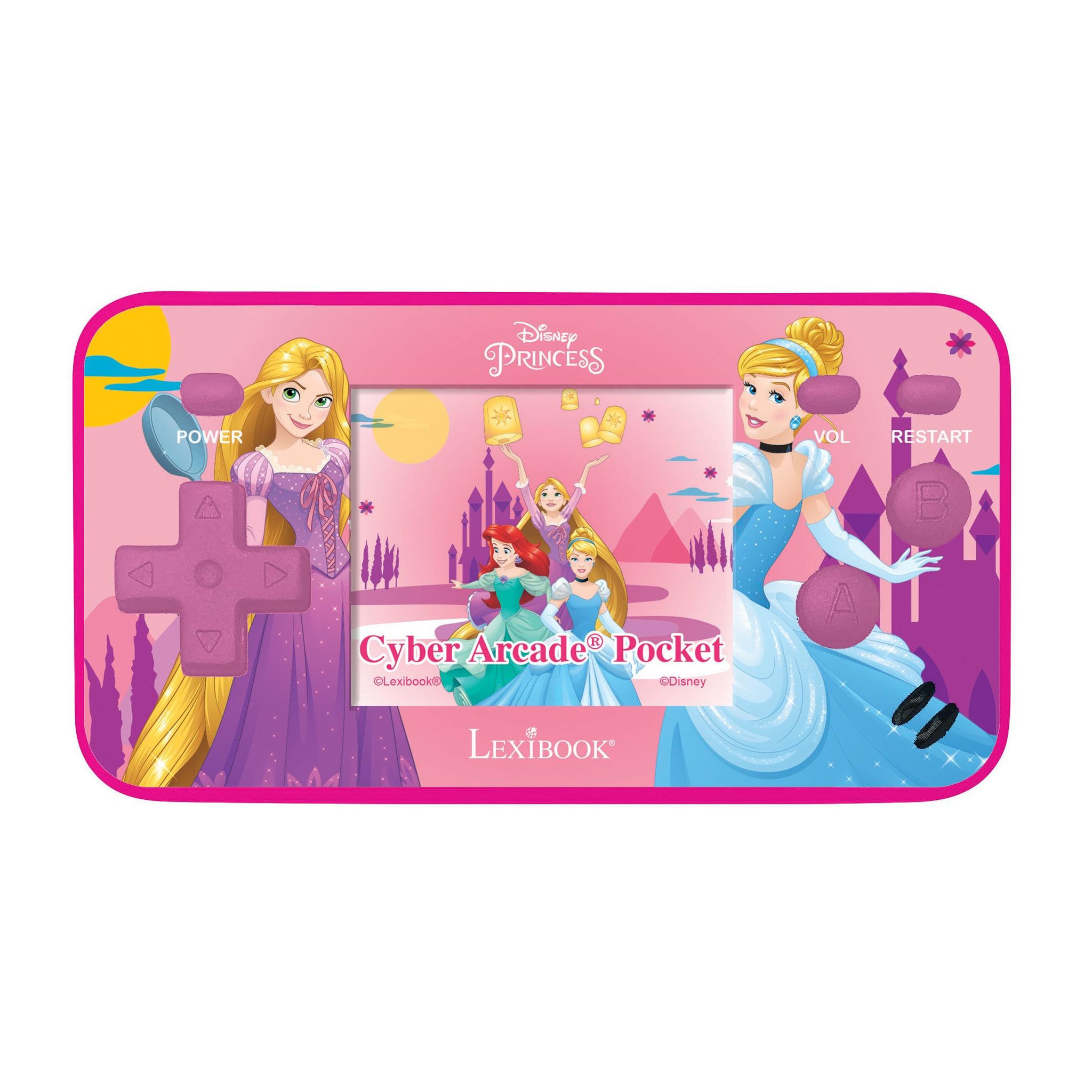 Lexibook Mini Console de jeux portable couleur Disney Princesse Cyber Arcade Pocket