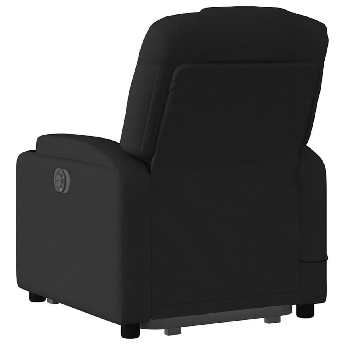 VIDAXL Fauteuil inclinable de massage electrique Noir Tissu