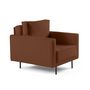 Voir la diapositive 3 : LISA DESIGN Charlie - fauteuil - pieds hauts - en tissu