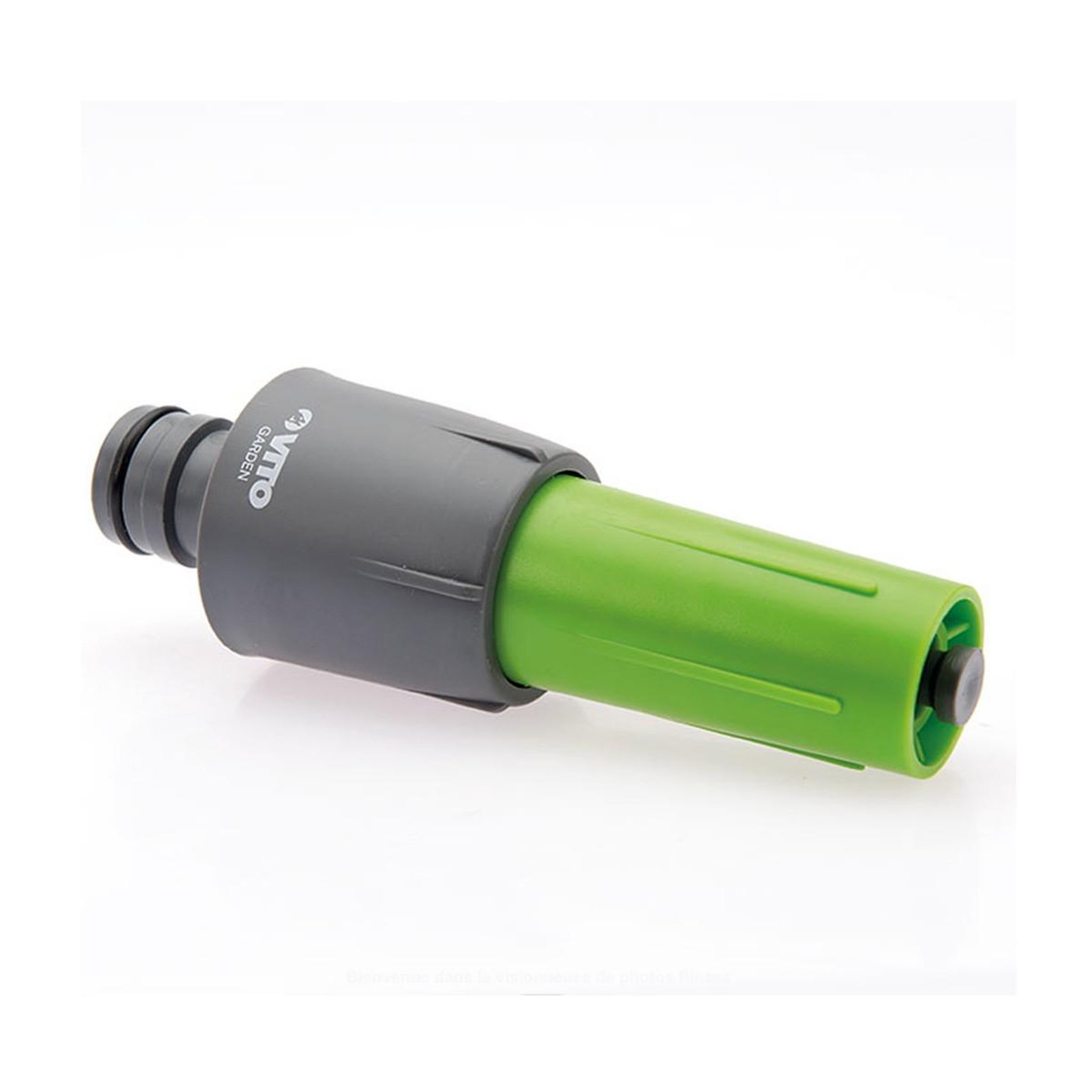Voir la diapositive 2 : VITO Garden Kit arrosage 4 pieces diam 25-1   lance multi jet + nez de robinet + raccord rapide + embout raccord vito