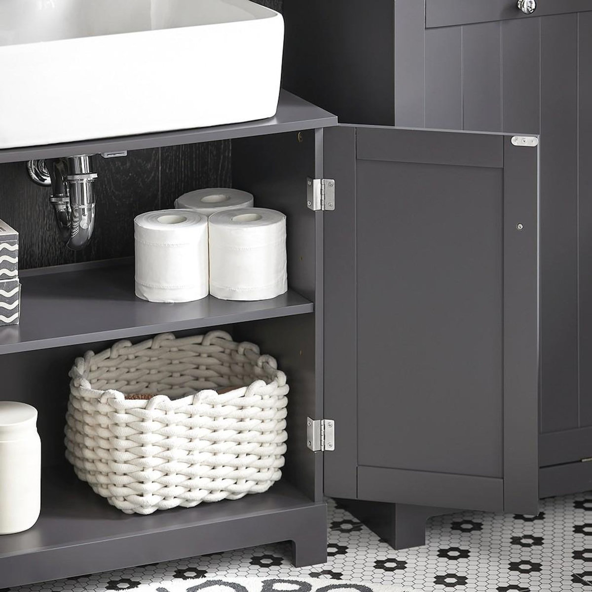 SOBUY SoBuy - Meuble Sous-vasque à deux portes - Classique - BZR18