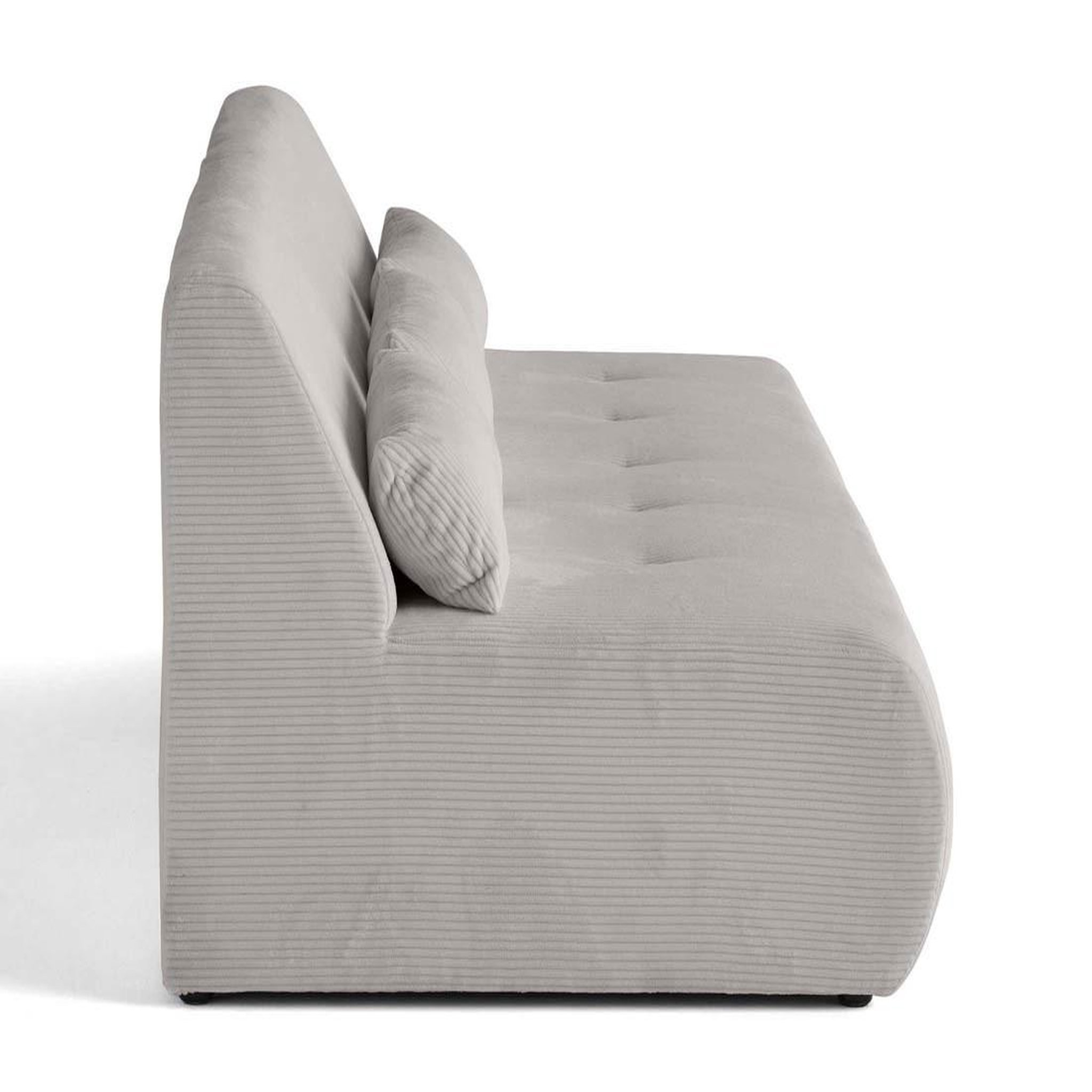 Voir la diapositive 3 : LISA DESIGN Onyx - canapé droit 3 places - en velours côtelé