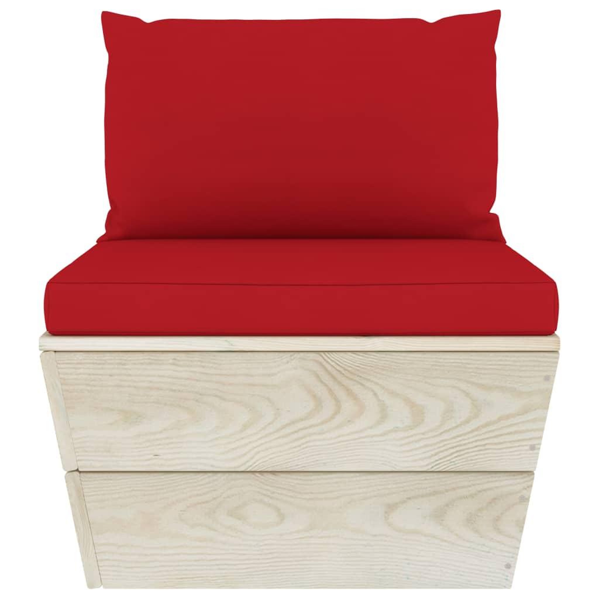Voir la diapositive 5 : VIDAXL Salon de jardin palette 9 pcs avec coussins bois d'epicea