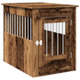 Voir la diapositive 2 : VIDAXL Meuble de cage chiens vieux bois 55x80x68 cm bois d'ingenierie